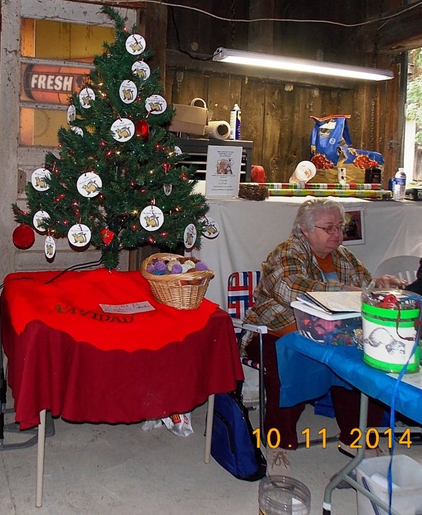 Christmas tree and Patty
